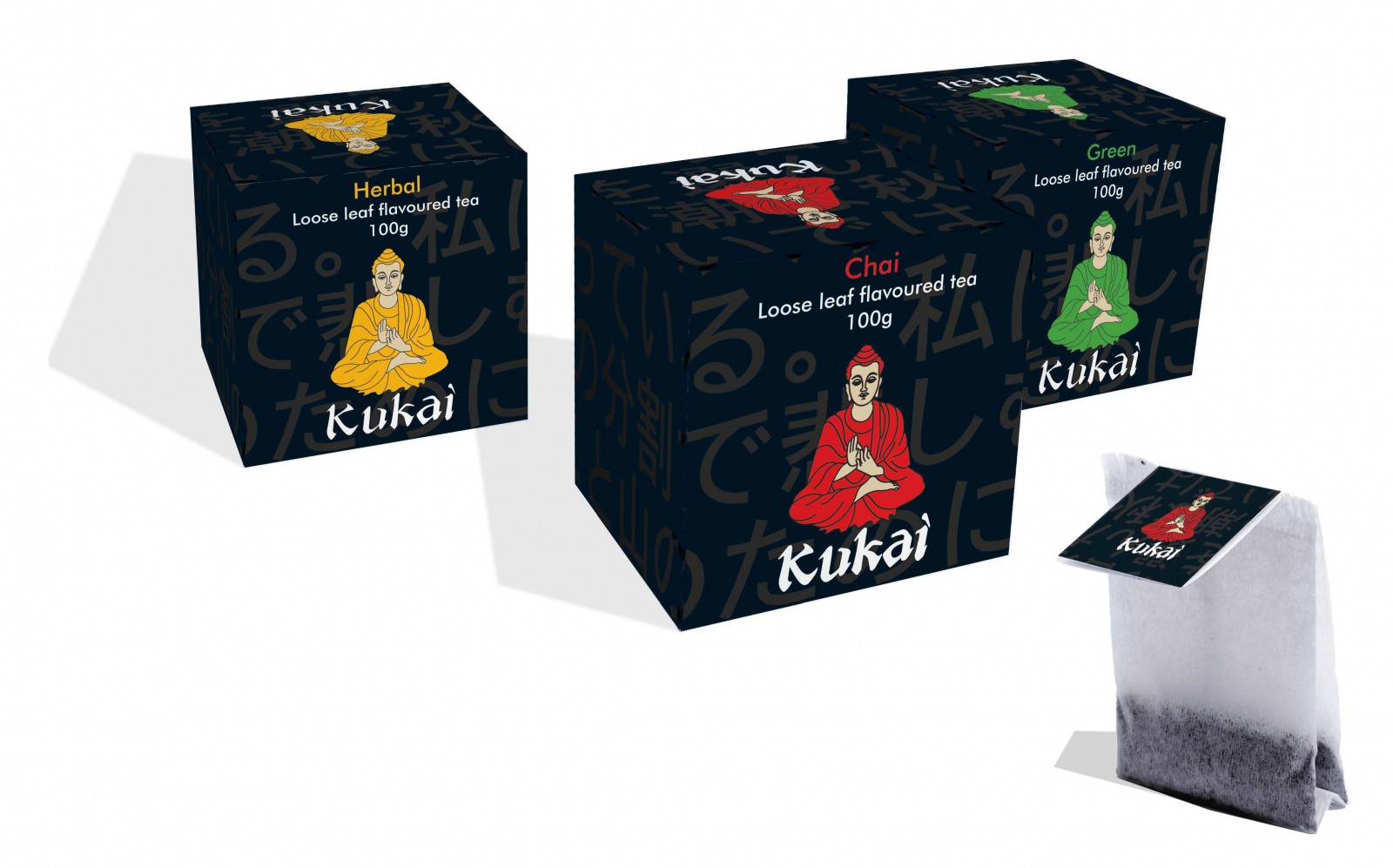 Branding for Kukai Tea Packaging